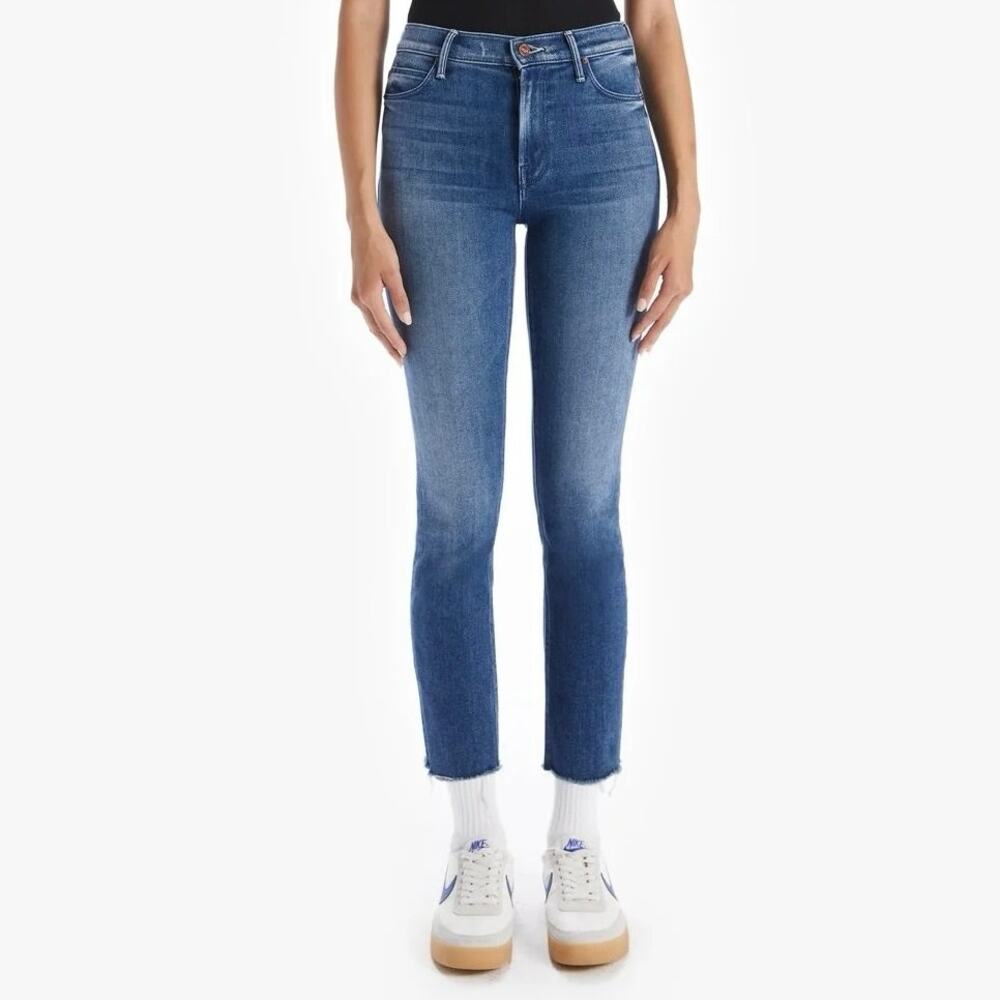 MOTHER Jeans Mid-Rise Dazzler Crop Fray Size 25 in We’re All In This Together